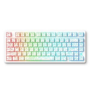 Mchose Jet 75 E Sport White Topographic U Hall Effect Kailh Magnetic God Manyetik Switch Rgb Hotswap Mekanik Gaming Klavye Mc Jet75 9 1