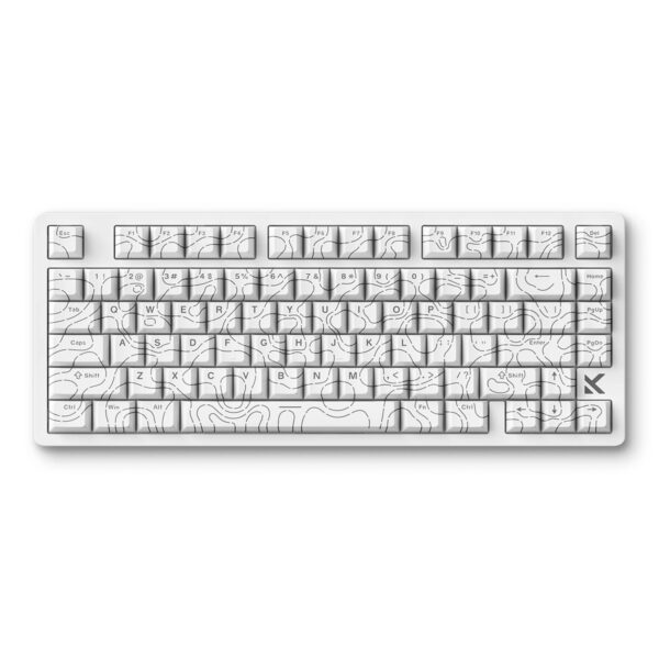 Mchose Jet 75 E Sport White Topographic U Hall Effect Starburst Manyetik Switch Rgb Hotswap Mekanik Gaming Klavye Mc Jet75 2 2