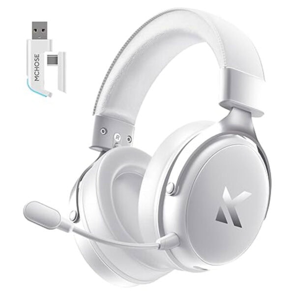 Mchose V9 Pro Icy White 7.1 Surround Kablosuz Gaming Kulaklık (hw V9 5) 2