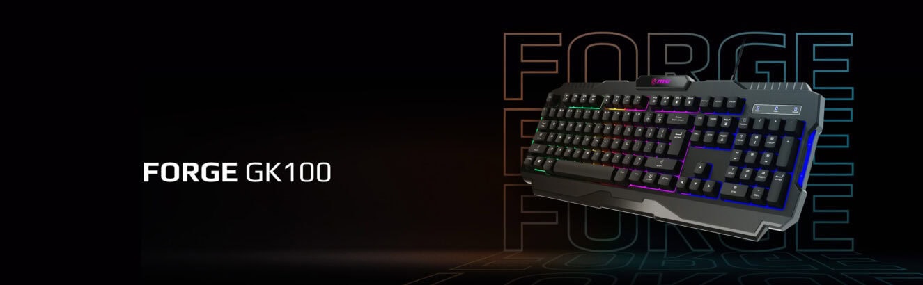 MSI FORGE GK100 TR Gaming Klavye h1