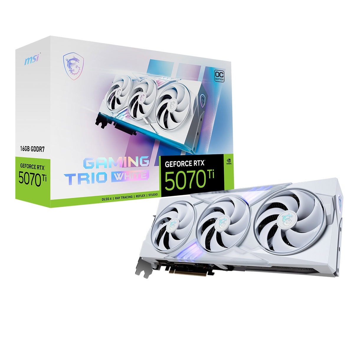 Msi Geforce Rtx 5070 Ti 16g Trio Oc White 16gb Gddr7 256 Bit Dlss 4 Ekran Kartı 1