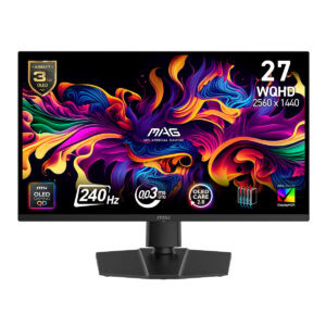 Msi Mag 271qp Qd Oled X24 26.5 Inç 240hz 0.03ms 2k Wqhd Adaptive Sync Qd Oled Pivot Gaming Monitör 1