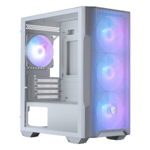 Msi Mag Forge M100r White Argb Mesh Temperli Cam Usb 3 2 Mid Tower Matx Gaming Kasa 1
