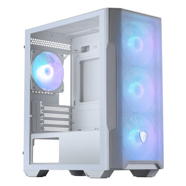 Msi Mag Forge M100r White Argb Mesh Temperli Cam Usb 3 2 Mid Tower Matx Gaming Kasa 5