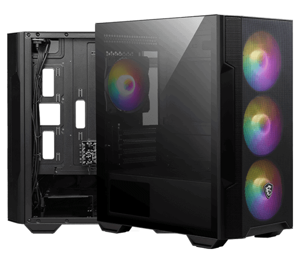 MSI MAG FORGE M100R WHITE ARGB Gaming Kasa H2