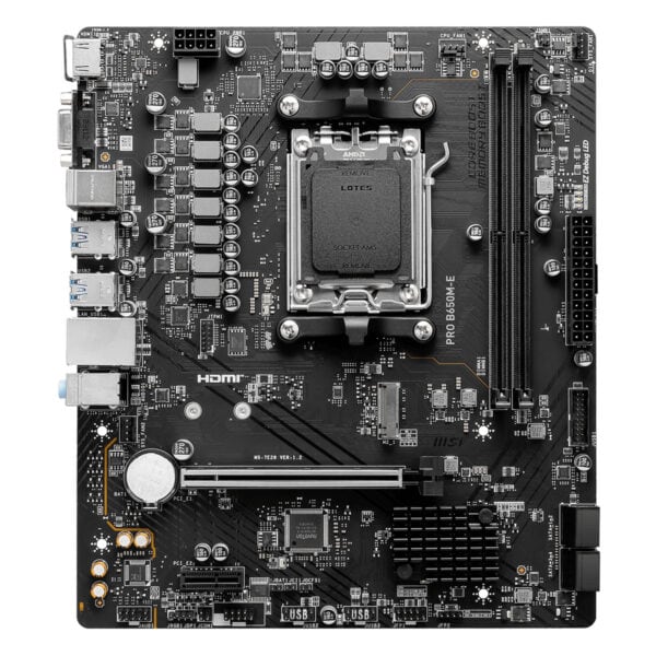 Msi Pro B650m E 6800mhz (oc) Ddr5 Soket Am5 M.2 Hdmi Vga Matx Anakart 2
