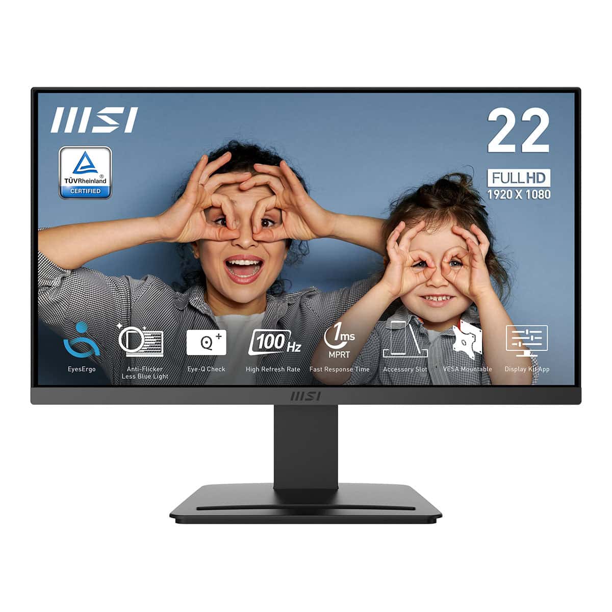 Msi Pro Mp223 E2 21.45 Inç 100hz 1ms Full Hd Adaptive Sync Va Monitör 1