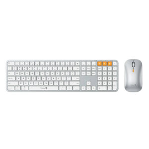 Protoarc Km100 A Beyaz Gumus Bluetooth Mac Uyumlu Klavye Mouse Seti Cp012798 1