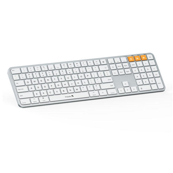 Protoarc Km100 A Beyaz Gumus Bluetooth Mac Uyumlu Klavye Mouse Seti Cp012798 3