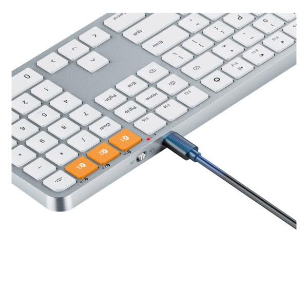 Protoarc Km100 A Beyaz Gumus Bluetooth Mac Uyumlu Klavye Mouse Seti Cp012798 5