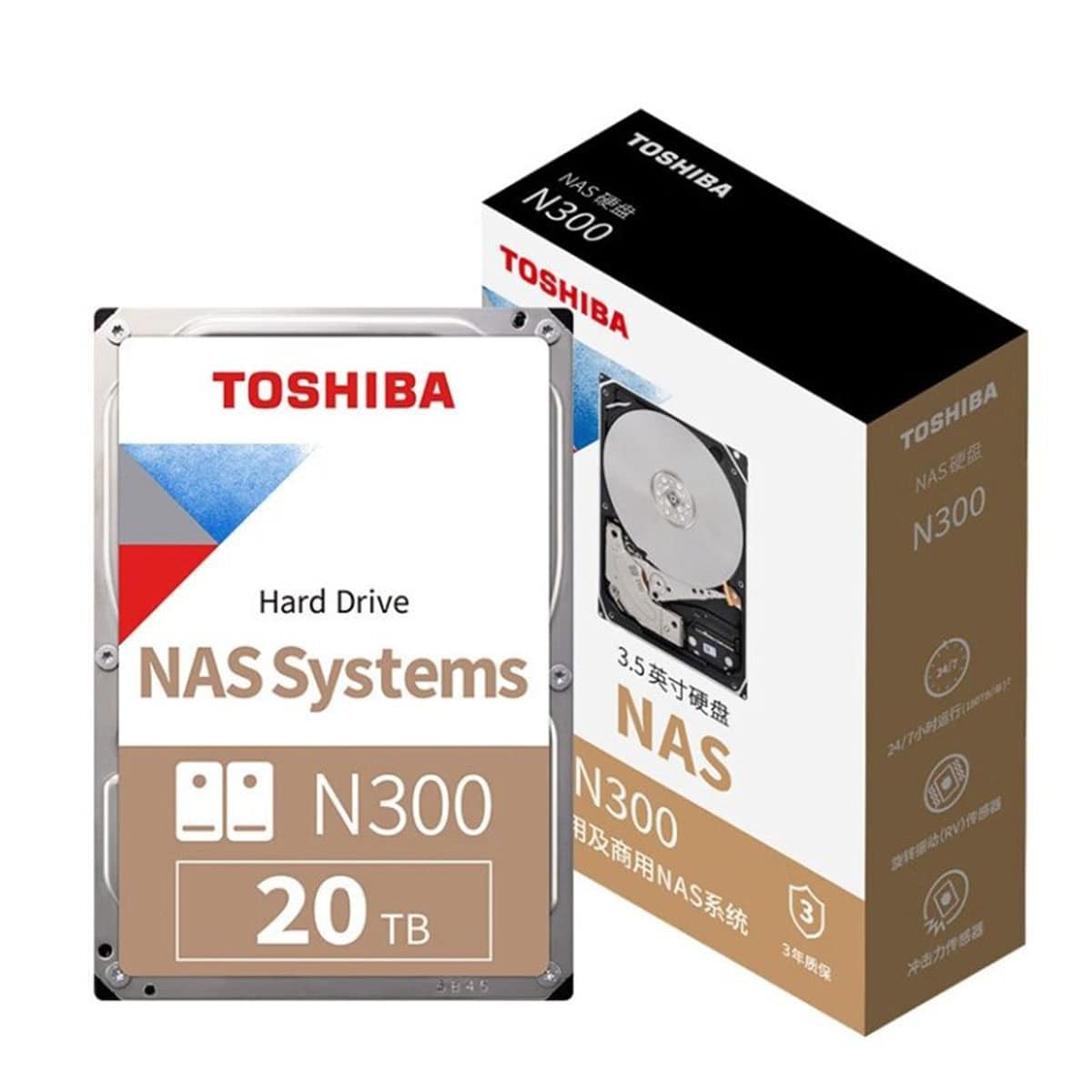 Toshiba N300 20tb 7200rpm 512mb 3.5 Inç Sata 3.0 Harddisk (hdwg62auzsva) 1