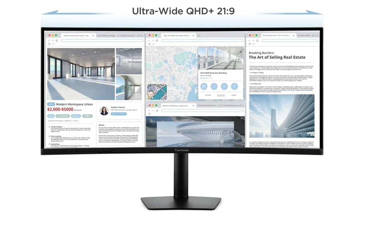 21:9 Ultra Geniş Ekranda Müthiş WQHD+ Çözünürlük