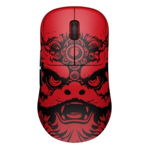 Waizowl Ogm Cloud Crimson Lion 8k Hz Pixart 3950 Sensor Kablosuz Simetrik Gaming Mouse F1
