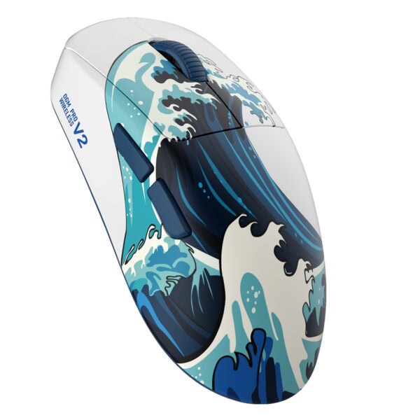 Waizowl Ogm Pro V2 Kanagawa Wave 8k Hz Pixart 3950 Sensor Kablosuz Gaming Mouse 3