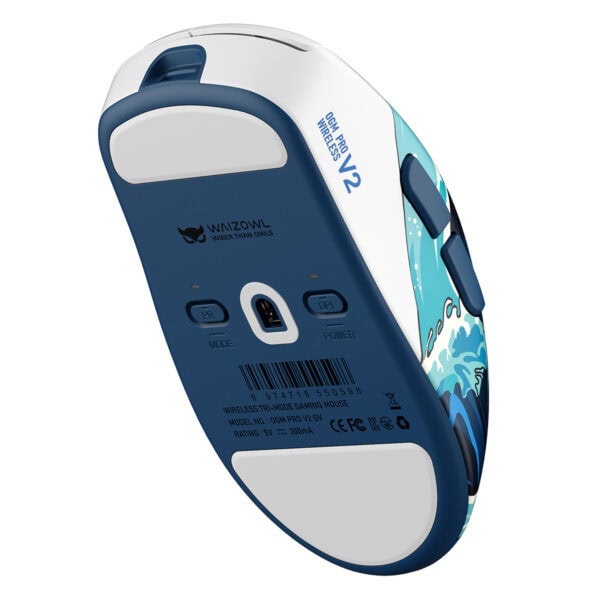 Waizowl Ogm Pro V2 Kanagawa Wave 8k Hz Pixart 3950 Sensor Kablosuz Gaming Mouse 5