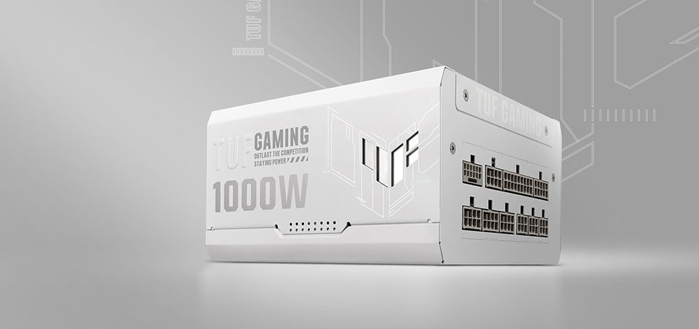 TUF Gaming 1000W Gold White Edition ASUS TUF Gaming 1000G 1000W 80+ Gold Güç Kaynağı H2