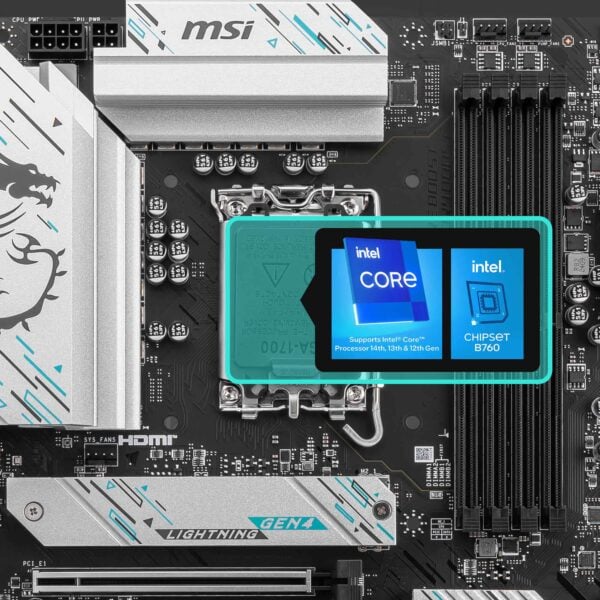 MSI B760 GAMING PLUS WIFI DDR4 Anakart H2