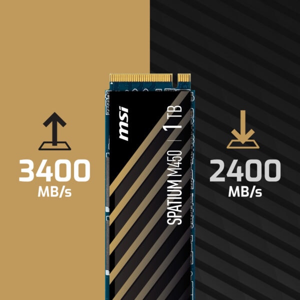 MSI SPATIUM M450 V1 1TB M.2 SSD H2