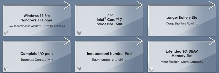 MSI MODERN 15 F1MG-632XT Laptop H3