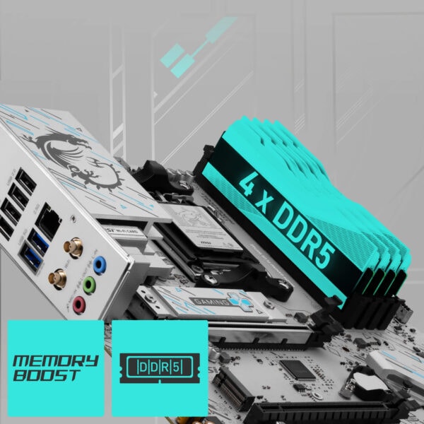 MSI B840M GAMING PLUS WIFI6E 8000MHz (OC) Anakart H5
