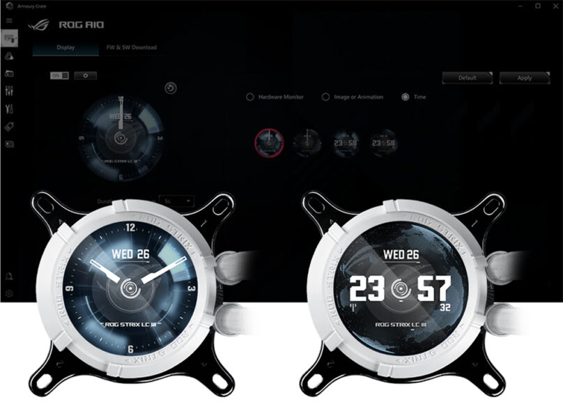 ROG STRIX LC III 360 ARGB LCD WHITE EDITION ASUS ROG Strix LC III 360 ARGB LCD Beyaz İşlemci Sıvı Soğutucu H6