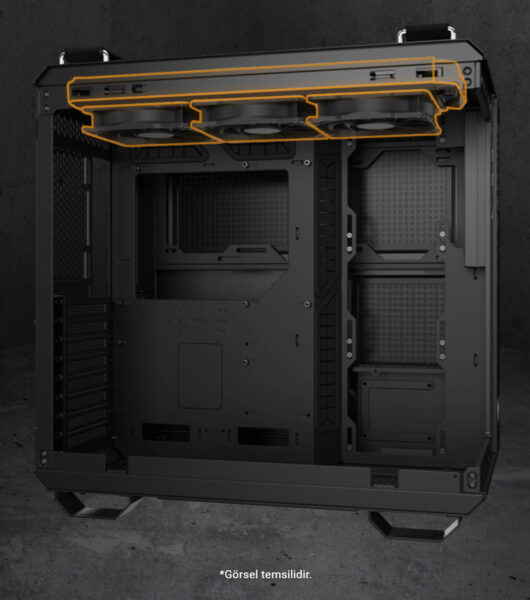 ASUS TUF Gaming GT502 Horizon ARGB Siyah Gaming Kasa h6