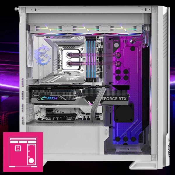 MSI MPG VELOX 300R AIRFLOW PZ WHITE Gaming Kasa h6
