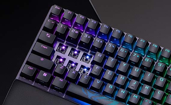 ROG Strix Scope II 96 Wireless ASUS ROG Strix Scope II 96 Beyaz NX Snow Switch Mekanik Gaming Klavye h8