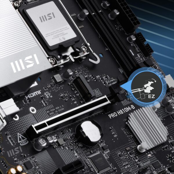MSI PRO H810M-B 6400MHz (OC) Anakart H8