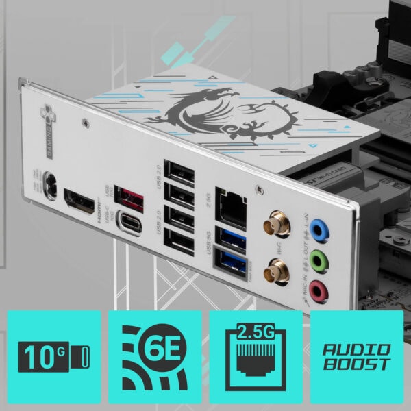 MSI B840M GAMING PLUS WIFI6E 8000MHz (OC) Anakart H9