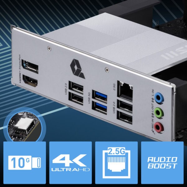MSI PRO H810M-B 6400MHz (OC) Anakart H9