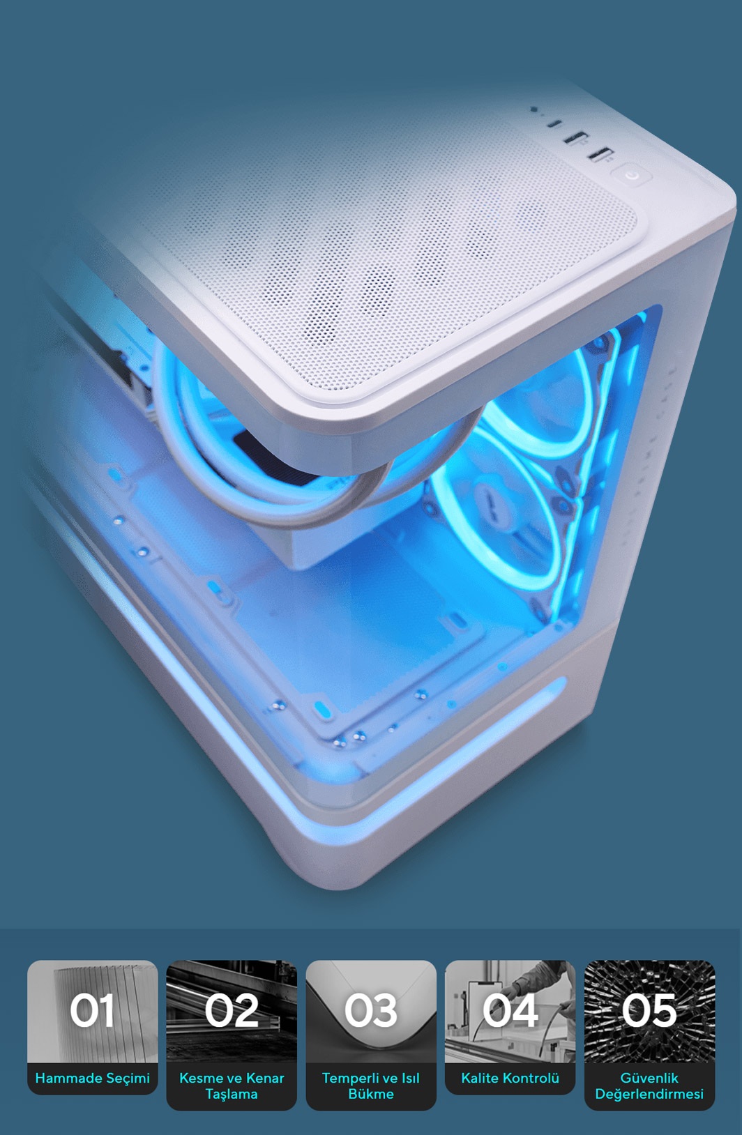 ASUS PRIME AP202 ARGB Gaming Kasa H3