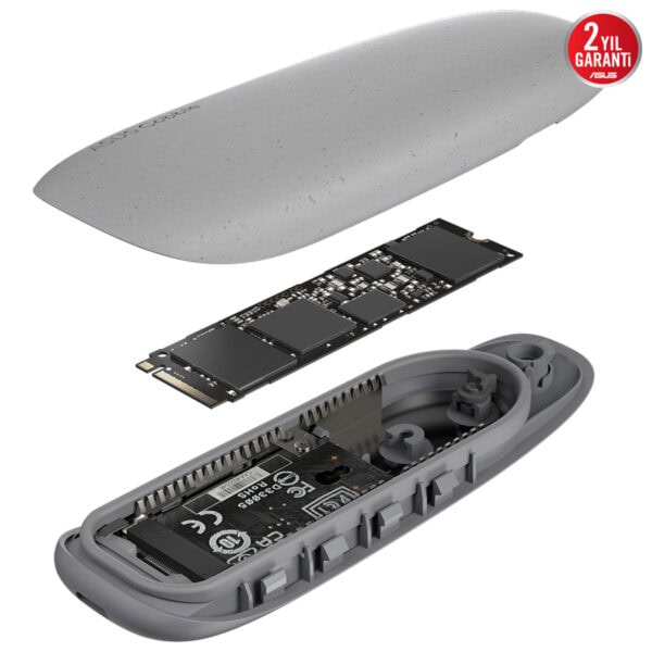 Asus Cobble Gri Usb 3 2 Gen 2x1 M 2 Nvme Harici Ssd Kutusu 8