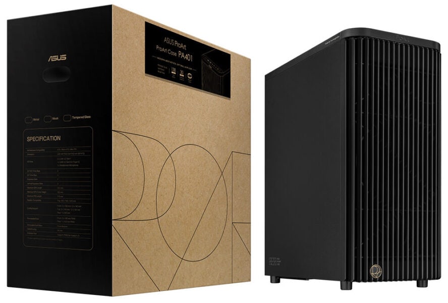 ASUS ProArt PA401 Metal Panel Siyah ATX Gaming Kasa h1