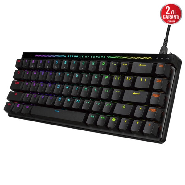 Asus Rog Falchion Ace Hfx 65 Hfx Manyetik Switch 8k Hz Hall Effect Rgb Hotswap Ingilizce Mekanik Gaming Klavye 3