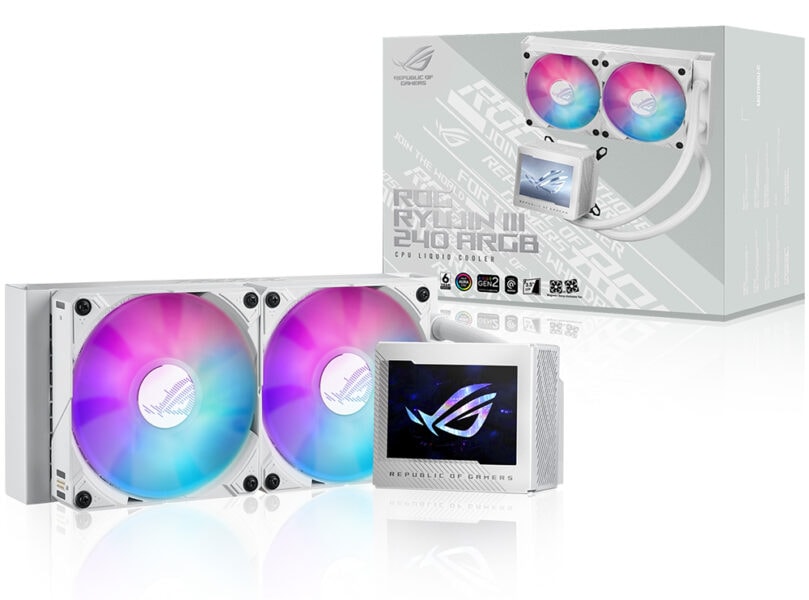 ROG RYUJIN III 240 ARGB White Edition ASUS ROG Ryujin III 240 ARGB Beyaz İşlemci Sıvı Soğutucu H1