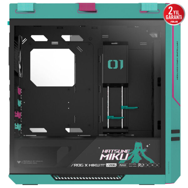 Asus Rog Strix Helios Ii Hatsune Miku Edition 4x140mm Fan Mesh Çift Temperli Cam Usb 3.2 Mid Tower E Atx Gaming Kasa 6