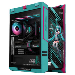Asus Rog Strix Helios Ii Hatsune Miku Edition 4x140mm Fan Mesh Cift Temperli Cam Usb 3 2 Mid Tower E Atx Gaming Kasa T2