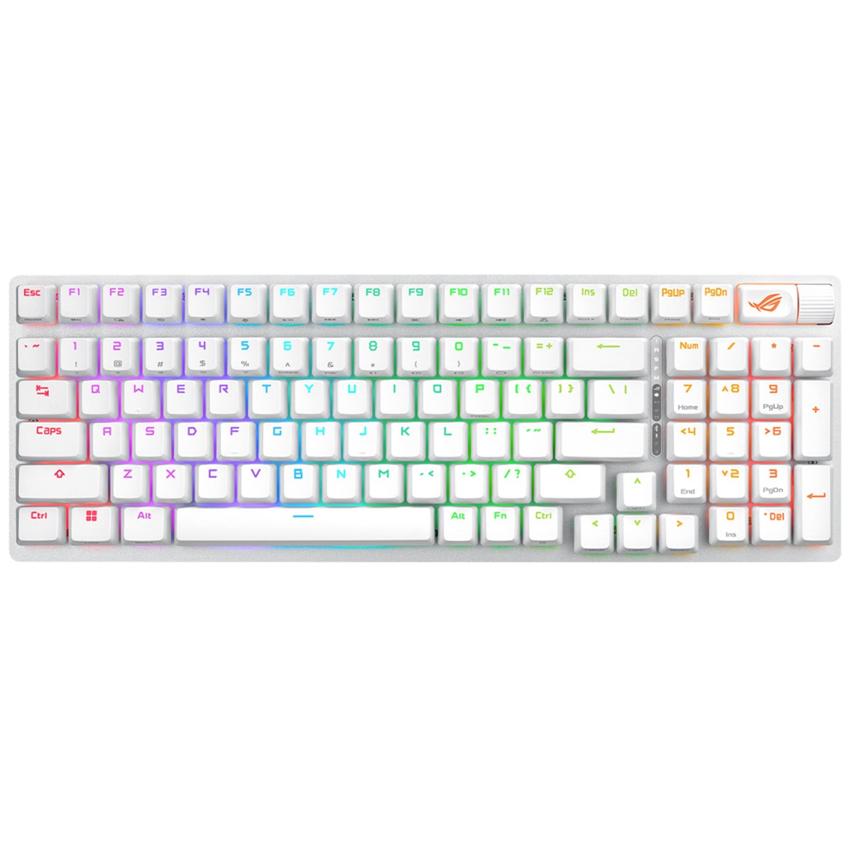 Asus Rog Strix Scope Ii 96 Beyaz Nx Snow Switch Rgb Kablosuz Hotswap Turkce Mekanik Gaming Klavye 1