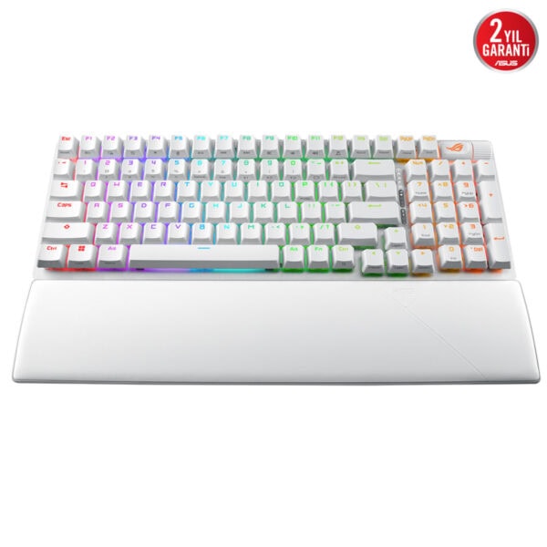 Asus Rog Strix Scope Ii 96 Beyaz Nx Snow Switch Rgb Kablosuz Hotswap Turkce Mekanik Gaming Klavye 5