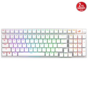 Asus Rog Strix Scope Ii 96 Wireless Beyaz Rog Rx Red Switch Rgb Kablosuz İngilizce Mekanik Gaming Klavye 2
