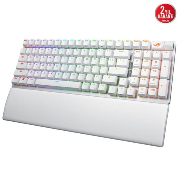 Asus Rog Strix Scope Ii 96 Wireless Beyaz Rog Rx Red Switch Rgb Kablosuz İngilizce Mekanik Gaming Klavye 3