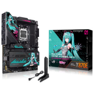 Asus Rog Strix X870e H Gaming Wifi7 Hatsune Miku Edition 8000mhz Oc Ddr5 Soket Am5 M 2 Hdmi Usb4 Atx Anakart 1