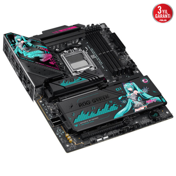 Asus Rog Strix X870e H Gaming Wifi7 Hatsune Miku Edition 8000mhz Oc Ddr5 Soket Am5 M 2 Hdmi Usb4 Atx Anakart 10