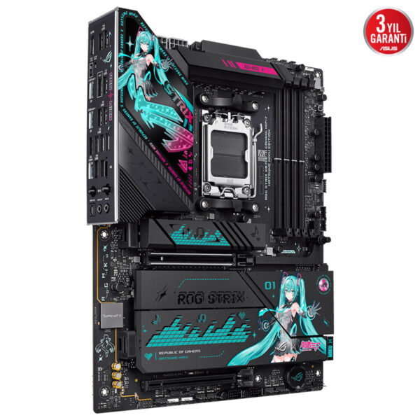 Asus Rog Strix X870e H Gaming Wifi7 Hatsune Miku Edition 8000mhz Oc Ddr5 Soket Am5 M 2 Hdmi Usb4 Atx Anakart 4