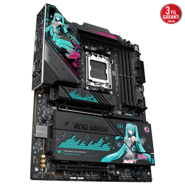 Asus Rog Strix X870e H Gaming Wifi7 Hatsune Miku Edition 8000mhz Oc Ddr5 Soket Am5 M 2 Hdmi Usb4 Atx Anakart 5