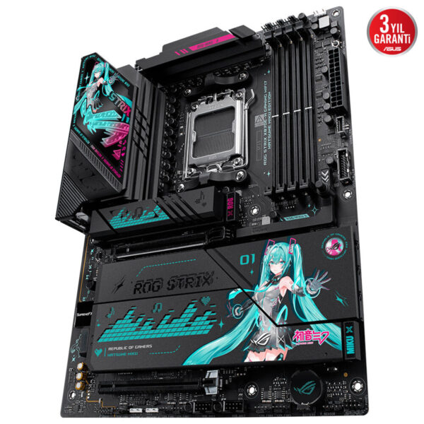 Asus Rog Strix X870e H Gaming Wifi7 Hatsune Miku Edition 8000mhz Oc Ddr5 Soket Am5 M 2 Hdmi Usb4 Atx Anakart 6