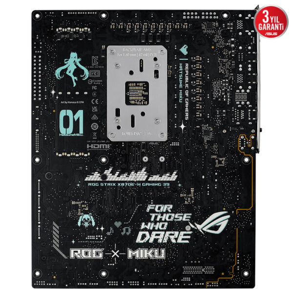 Asus Rog Strix X870e H Gaming Wifi7 Hatsune Miku Edition 8000mhz Oc Ddr5 Soket Am5 M 2 Hdmi Usb4 Atx Anakart 9