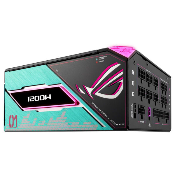 Asus Rog Thor 1200w Platinum Iii Hatsune Miku Edition Oled Ekran Argb 80+ Platinum Pcie 5.1 Full Modüler Atx 3.1 Güç Kaynağı 3
