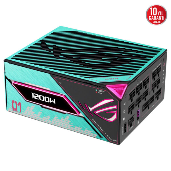 Asus Rog Thor 1200w Platinum Iii Hatsune Miku Edition Oled Ekran Argb 80+ Platinum Pcie 5.1 Full Modüler Atx 3.1 Güç Kaynağı 5